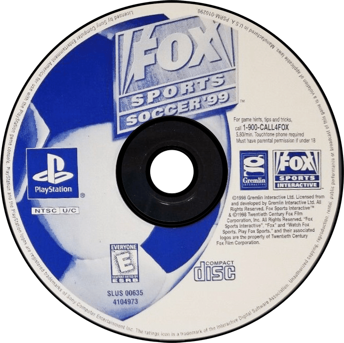 Fox Sports Soccer 99 media 8 for Playstation